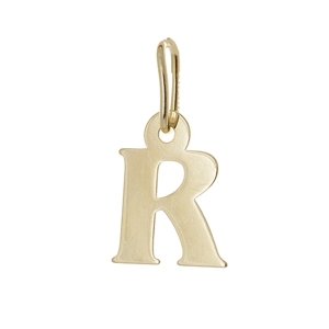 Přívěšek písmenko R ze žlutého zlata PA0065RF
