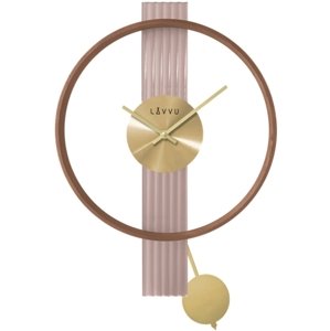 Nástěnné dřevěné kyvadlové hodiny LAVVU LCT4090 + dárek zdarma