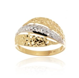 Prsten ze žlutého zlata bez kamínků PR0702F + DÁREK ZDARMA