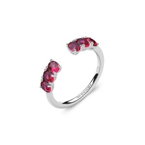 Stříbrný prsten s rubíny Brosway Fancy Passion Ruby FPR11 + dárek zdarma