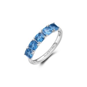 Stříbrný prsten s modrými zirkony Brosway Fancy Freedom Blue FFB14 + dárek zdarma