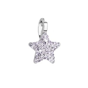 Stříbrný přívěsek s Preciosa krystaly fialová hvězdička 34260.3 violet