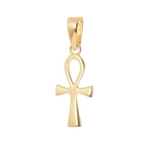Přívěšek Egyptský kříž života ze žlutého zlata ZZ0918F