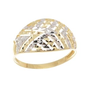 Prsten ze žlutého zlata bez kamínků PR0293F + DÁREK ZDARMA