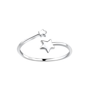 Stříbrný nastavitelný prsten Star Velikost: 52