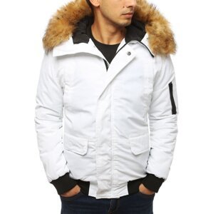 Pánská zimní bunda - bílá tx2969 Velikost: M