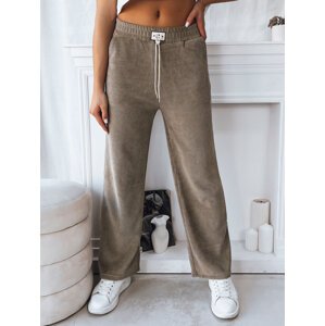 Tmavě béžové široké kalhoty SHERRY UY1767 Velikost: L