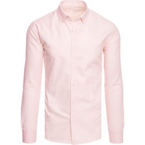 Světle růžová pánská košile DX2516 Velikost: 2XL
