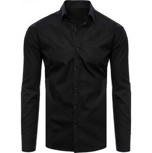 Černá jednobarevná košile DX2538 Velikost: M