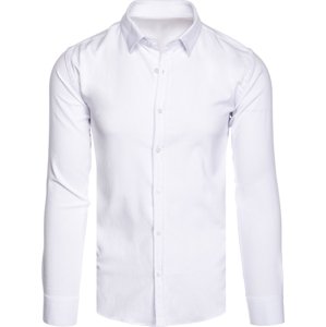 Bílá jednobarevná košile DX2539 Velikost: M