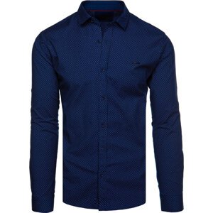 Tmavě modrá vzorovaná košile DX2545 Velikost: 2XL