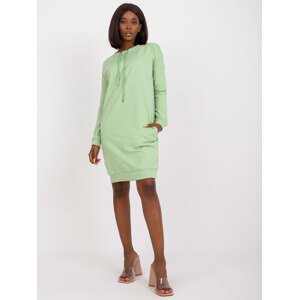 Světle zelené mikinové šaty -AP-SK-A-006.73-light green Velikost: XL