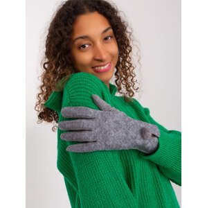 Tmavě šedé zimní rukavice AT-RK-239506.98-dark grey Velikost: S/M
