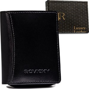 Rovicky Černá dámská kožená malá peněženka V156 [DH] R-RD-34-GCL Blac Velikost: ONE SIZE