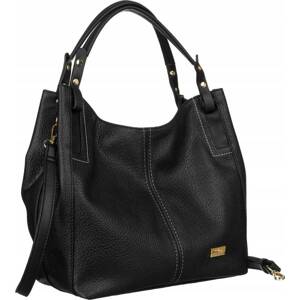Peterson Černá prostorná shopper taška s odepínacím páskem [DH] Torebka damska PTN ALP-22171 Velikost: ONE SIZE