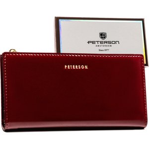 Peterson Bordó lakovaná peněženka Y497 [DH] PTN 004-LAK Velikost: ONE SIZE