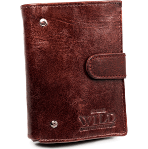 Malá kaštanová kožená peněženka Always Wild® A074 N20194L-VTK-N WINE Velikost: ONE SIZE