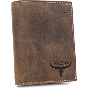 Buffalo Wild Pánská hnědá peněženka - vertikální střih RM-04-HBW BROWN Velikost: ONE SIZE