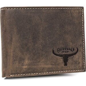 Buffalo Wild Hnědá pánská peněženka - horizontální E036 RM-05-HBW BROWN Velikost: ONE SIZE
