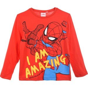 Spider-man červené tričko s dlouhým rukávem Velikost: 98