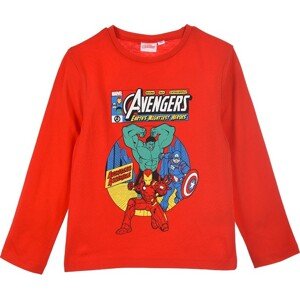 Marvel Avengers červené chlapecké tričko Velikost: 104
