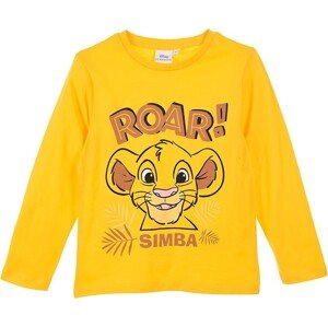 Žluté chlapecké tričko Disney The Lion King Velikost: 104
