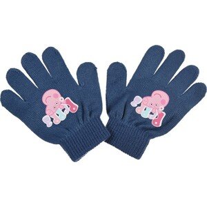 Peppa Pig  tmavě modré dívčí rukavice Velikost: ONE SIZE
