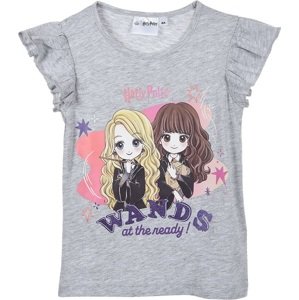 Šedé dívčí tričko - Luna a Hermiona Velikost: 116