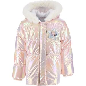 Disney Frozen Růžová teplá zimní bunda s holo efektem Velikost: 128