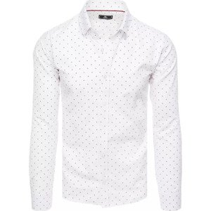 Bílá pánská vzorovaná košile DX2450 Velikost: L