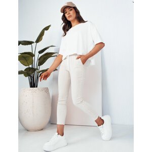 Bílo-béžové pruhované kalhoty MARINS UY2081 Velikost: S