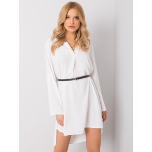 Bílé košilové elegantní šaty DHJ-SK-5766.18X-white Velikost: ONE SIZE