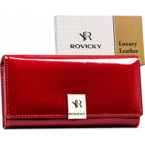 Rovicky Červená dámská lakovaná peněženka V157 [DH] RH-24A-1-SAF Velikost: ONE SIZE