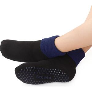 Černé protiskluzové ponožky pro děti Art.038 TS016,  BLACK - ABS Velikost: 29-31