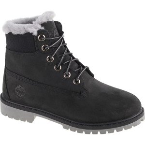 ČERNÉ CHLAPECKÉ BOTY TIMBERLAND PREMIUM 6 IN WP SHEARLING BOOT JR 0A41UX Velikost: 38