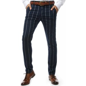 Pánské tmavě modré pruhované kalhoty ux2147 Velikost: 31