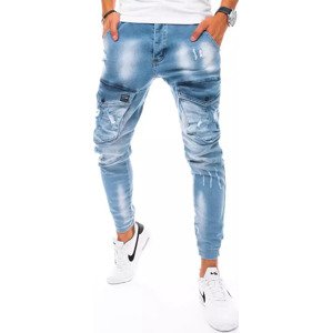 Světle modré stínované džíny s oděrkami UX3269 Velikost: 34