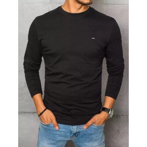 Černé tričko s dlouhým rukávem LX0533 Velikost: L