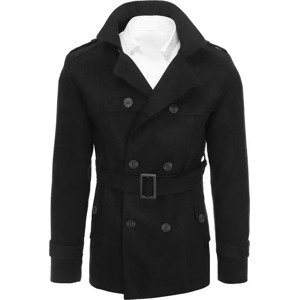 Černý pánský dvouřadý kabát CX0423 Velikost: S