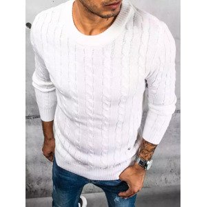 Bílý pánský pletený svetr WX1878 Velikost: 2XL