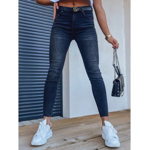 Černé dámské skinny džíny s vysokým pasem UY1311 Velikost: XL