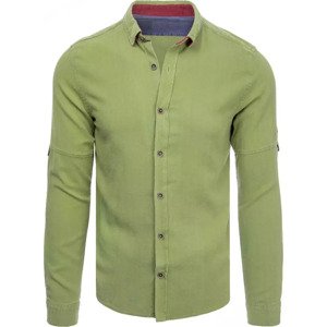 Světle zelená džínová košile DX2254 Velikost: 2XL