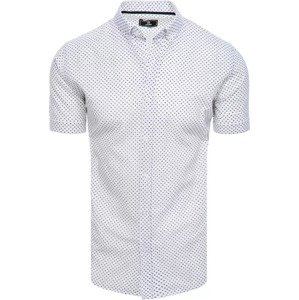 Bílá košile s jemným vzorem KX1028 Velikost: M
