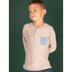 Chlapecké tričko s kapsičkou TY-BZ-9111.98-beige Velikost: 98