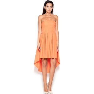 Dámské oranžové šaty K031 Velikost: M