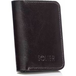 Elegantní pánská peněženka značky SOLIER SW16 DARK BROWN Velikost: ONE SIZE