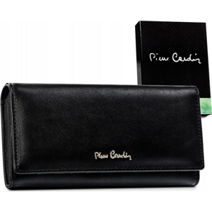 Pierre Cardin Černá dámská velká kožená peněženka U049  [DH] 06 ITALY 100 Velikost: ONE SIZE