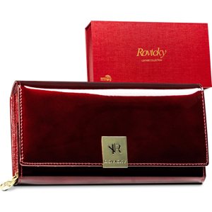 Bordó lesklá kožená peněženka V159 R-42020-LZD-0004 RED [DH] R-42020-LZD-0004 Velikost: ONE SIZE
