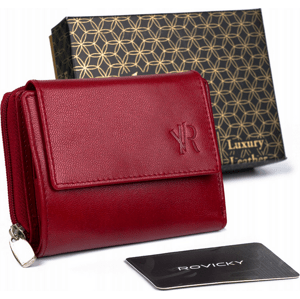 Rovicky Červená dámská malá kožená peněženka V177 [DH] 1509-GOAN Velikost: ONE SIZE