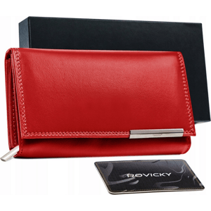 4U Cavaldi Červená kožená dámská peněženka M408 [DH] RD-07-GCL-4 Velikost: ONE SIZE